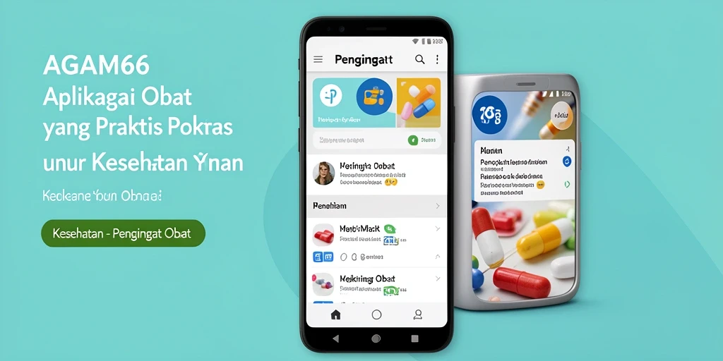Tampilan antarmuka AGAM66 dengan pengingat obat yang jelas.