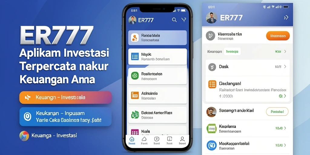 Tampilan antarmuka aplikasi ER777 yang ramah pengguna dan fungsional.
