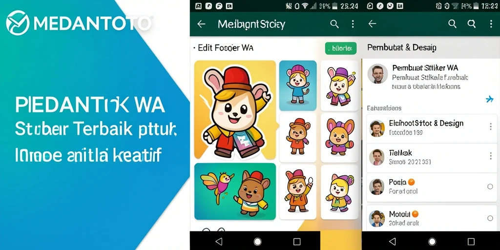 Tampilan antarmuka MEDANTOTO untuk membuat stiker WA yang menarik.