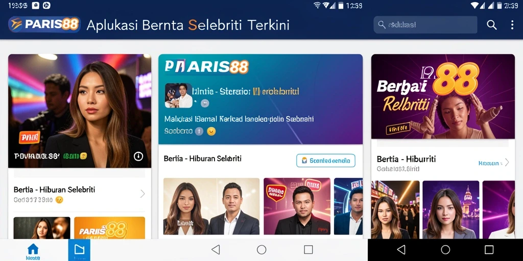 Antarmuka aplikasi PARIS88 yang menarik dan informatif.