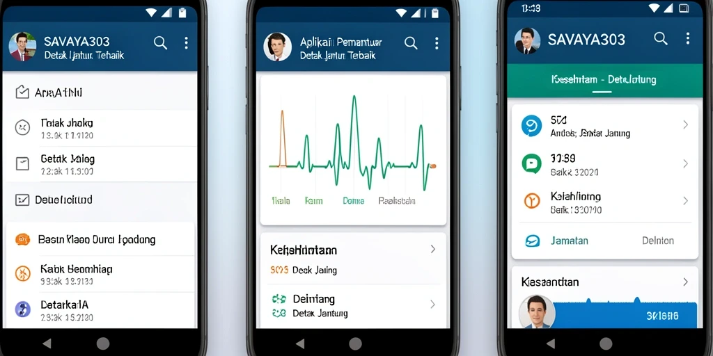 Antarmuka aplikasi SAVAYA303 yang intuitif dan informatif.