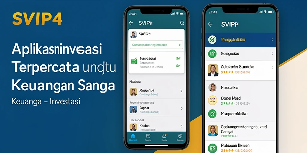 Antarmuka SVIP4 yang intuitif untuk investasi.