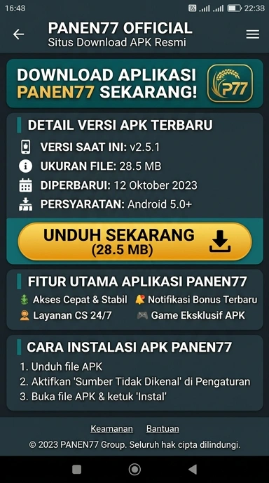 Unduh dan Instal APK panen77 untuk Pengguna Android Indonesia